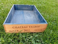 CAISSE VIDE EN BOIS POUR BOUTEILLES VIN CHATEAU TALBOT 2011