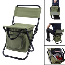 Chaise Portable Camping Pliable Pêche Rangement Sac Plein Siège Jardin Picnic UK