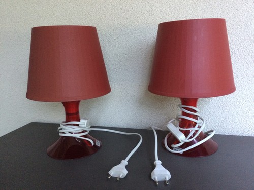 Lampes chevet rouge - chevet, –