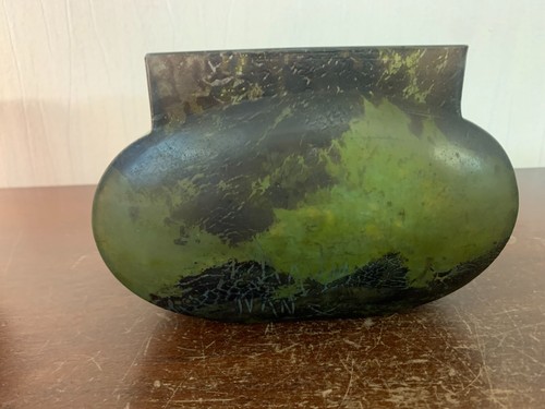 Vase rectangle marron vert - , en