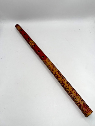 Flûte ancienne décorative - , en