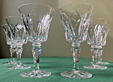 Lot 6 verres à eau en cristal