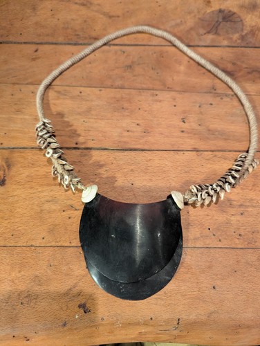 Kina shell necklace from papua - necklace,