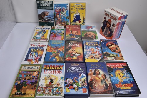 Lot cassettes vhs enfants - lot,