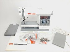 Elna 5000 Computer Sewing Machine w/ Manual Pedal Accessories - PARTS OR REPAIR 
