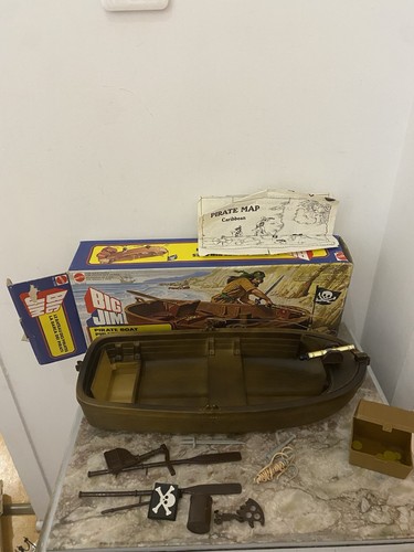 Big jim mattel pirate boat - big,
