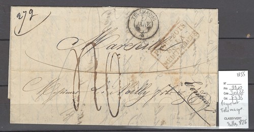 France lettre paquebot de - -lettre,