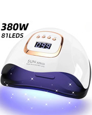 Lampe à Ongles UV/LED 81 LED Séchage Rapide Vernis Gel Manucure & Pédicure 380W