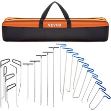 VEVOR Kit de Débosselage sans Peinture Tiges de Débosselage 21PCS Carrosserie