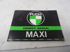 Puch Maxi Moped Owners  Manual
