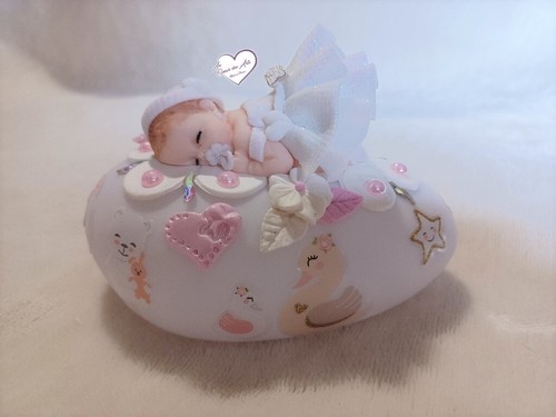 Galet lumineux bébé fimo