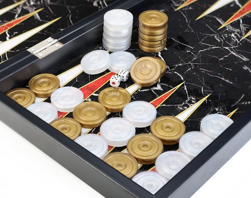 Plastique backgammon jetons - jetons, de