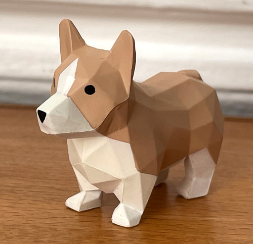 Figurine plastique façon bois - figurine,