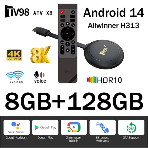Clé android 4g wifi - tv, 8k