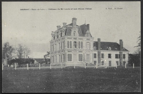 Old postcard isernay - old,