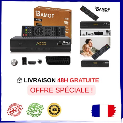 Récepteur satellite bamof - récepteur, hd