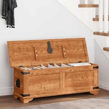 Coffre de stockage bois brut