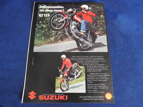 Publicité moto suzuki 125 - publicité,