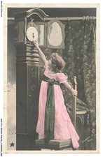 AVVP11-0647-CHILD-GIRL - Girl setting the clock