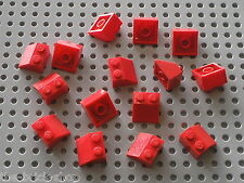 15 x LEGO Red Slope Brick 3039 Roof House Station - Roof Train Station House