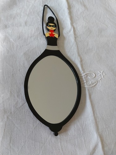 Miroir glam noir pylones - glam,