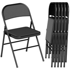 HOMCOM Lot de 6 chaises