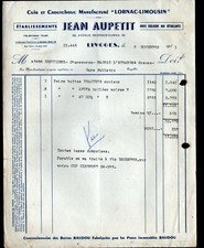 LIMOGES (87) RUBBER & LEATHER / TIRES & BOOTS "BAUDOU / Jean AUPETIT"