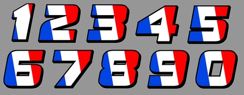 Sticker numero course racing - numero,