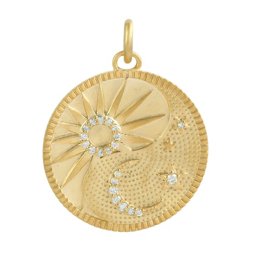 Pendentif carats soleil - pendentif, 14