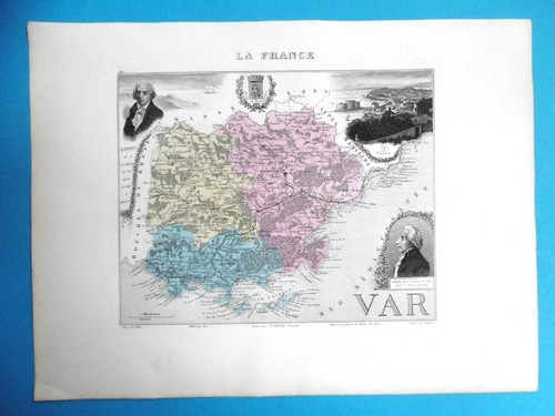 Var carte géographique - var,