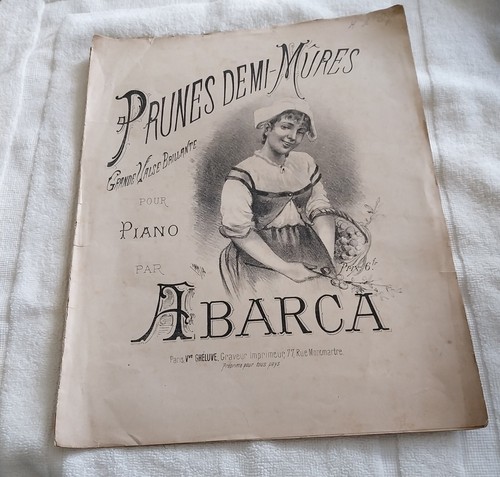 Vieille partition pour - vieille, piano