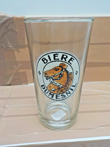 Verre ancien emaillee biere - verre,