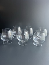 6 Saint Louis Crystal Cognac Glasses