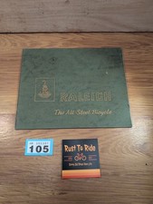 Vintage Bicycle Raleigh Book Catalogue 1960s #105