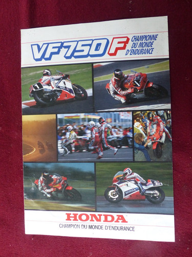 Prospectus moto honda 750 f - moto, vf