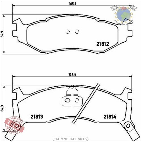 Kit plaquettes brembo - plaquettes, avant