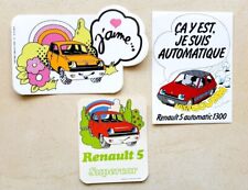 Renault lot 3 STICKERS STICKERS car Renault 5 campus R5 super five vintage