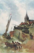 CP ILLUSTRATED PORT BOATS CHURCH FISHING - 40866