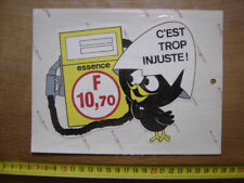 Sticker Autocollant Automobile CALIMERO Prix Essence 1970 BD Comics Déco Garage