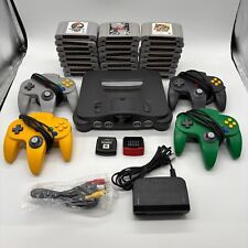 Nintendo 64 N64 Black Console + Controller set Expansion Pak Region Free Tested