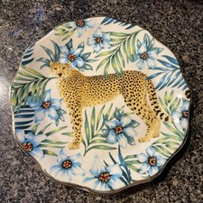 Anthropologie Lou Rota Nature Table Dessert Salad Plate Cheetah 8” Replacement
