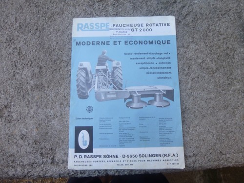 Prospectus faucheuse rotative - prospectus,