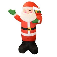 Père Noël Gonflable Avec Sac
