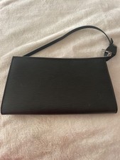 Louis Vuitton Pochette Accessoires Pouch NM Black Leather