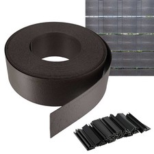 Brise vue semi rigide 25M -  Hauteur 93mm - Pour clôture de jardin - Installatio