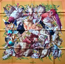 HERMES PARIS 90 GIBIERS CARRE