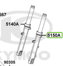 BATON DE FOURCHE GAUCHE KYMCO