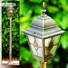 Lampadaire Éclairage extérieur Lampe de jardin Borne d'éclairage Verre 162943