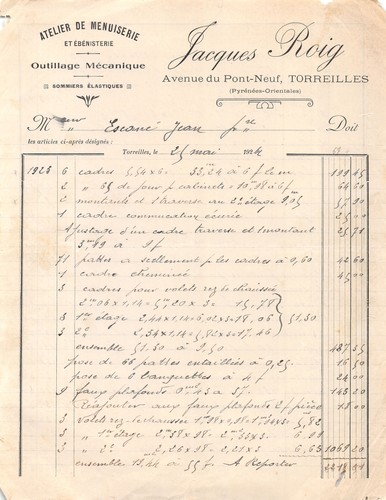 1924 carpentry and - 1924, ebenistery