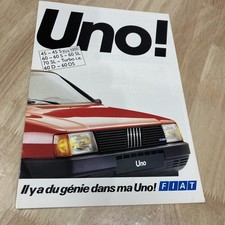 Fiat Uno 1987 45 60 70 Turbo ie prospectus catalogue automobile brochure